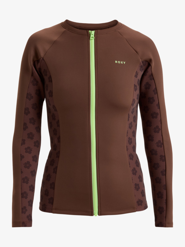 0 ROXY Pro Wave - Lycra zippé à manches longues pour Femme Marron ERJWR03755 Roxy