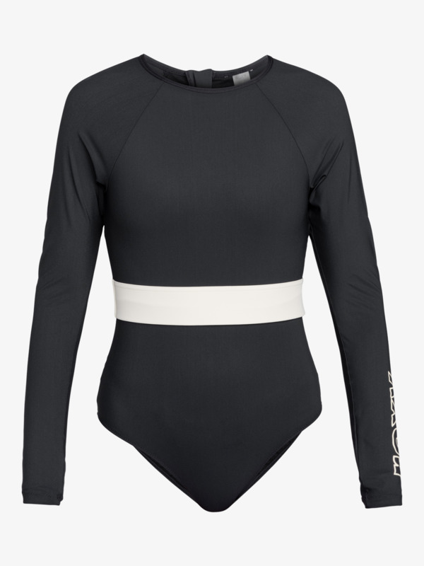 12 Roxy Active   - Long Sleeves One-Piece Swimsuit for Women Black ERJWR03800 Roxy