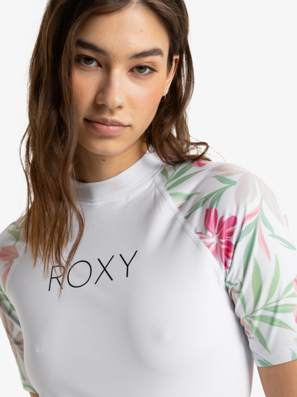 2 Sea Bloom In Full Moon - Surf-T-Shirt mit UPF 50 für Frauen Weiss ERJWR03823 Roxy