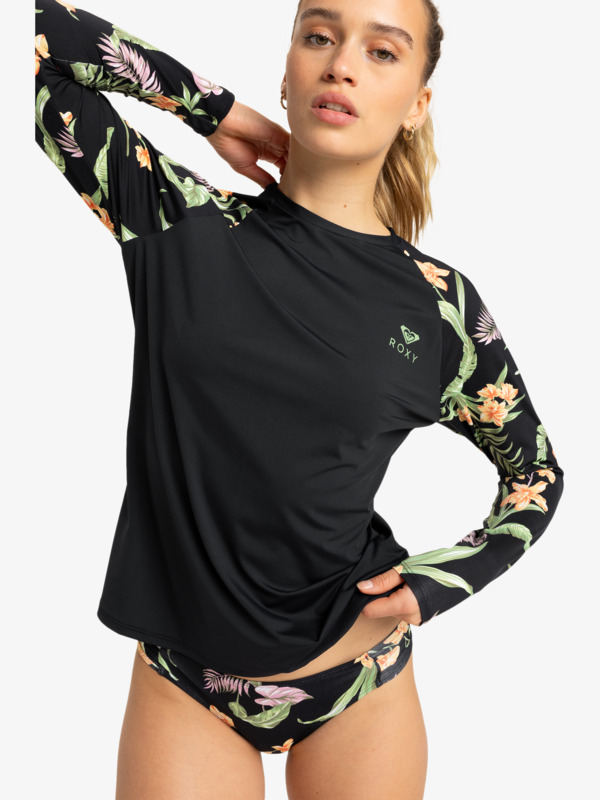 0 Lycra - Surf-Longsleeve mit UPF 50 für Frauen Schwarz ERJWR03832 Roxy