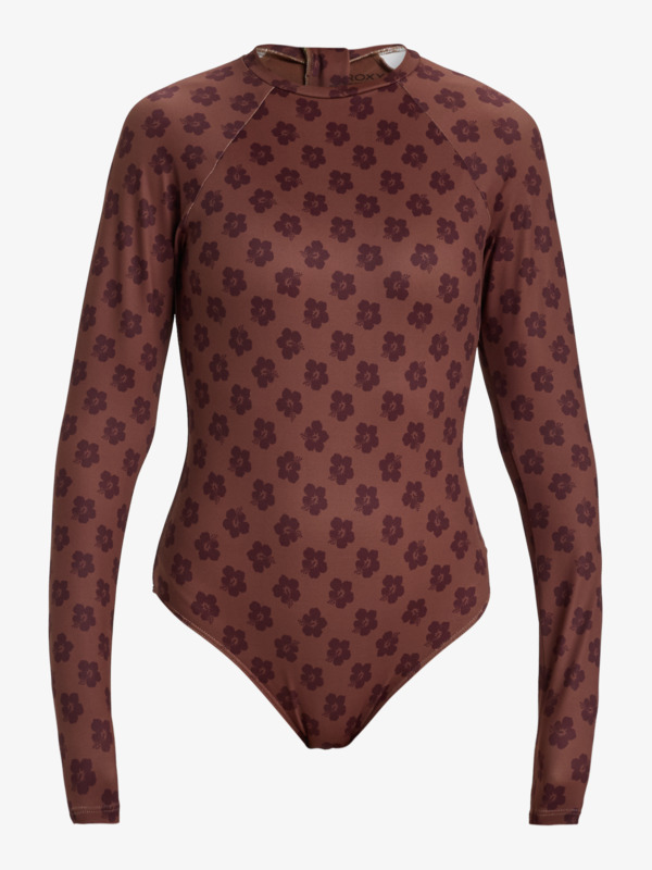 0 Roxy Pro - Long Sleeves Swimsuit for Women Brown ERJWR03841 Roxy