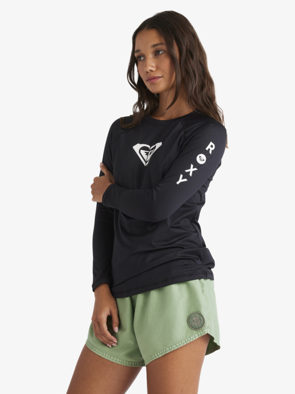 3 Essentials - UPF 50 Surf T-Shirt met Lange Mouw voor Dames Black ERJWR03863 Roxy