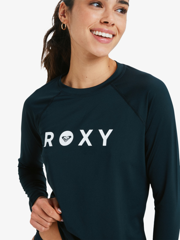 3 Essentials - Rash Vest met Lange Mouw voor Dames Black ERJWR03878 Roxy