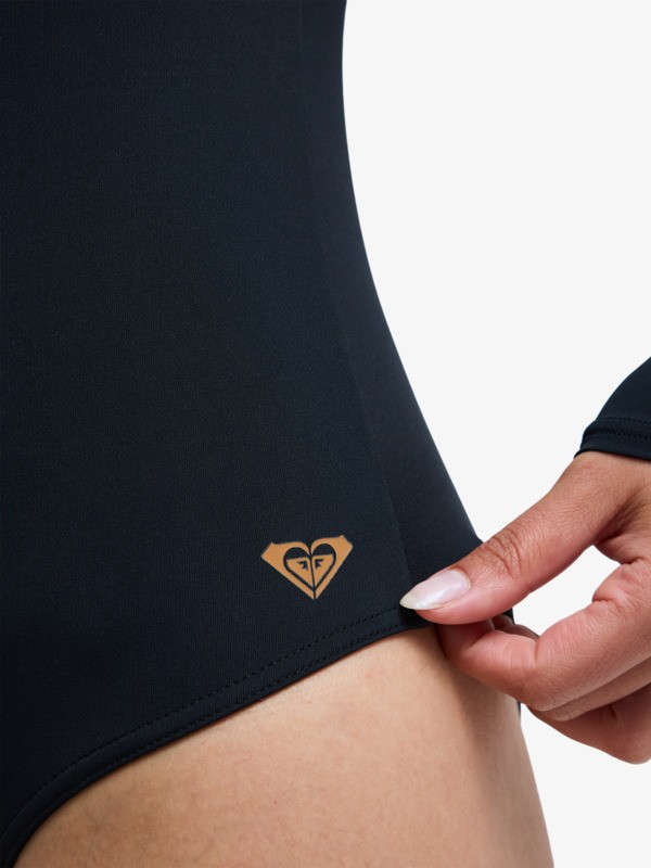 6 Fashion - Eendelig Badpak met Lange Mouw voor Dames Brown ERJWR03887 Roxy