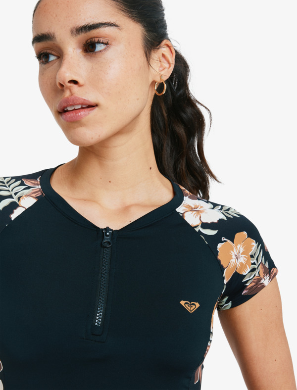 2 Half Zip Lycra - Kurzarm-Rashguard für Frauen  ERJWR03892 Roxy