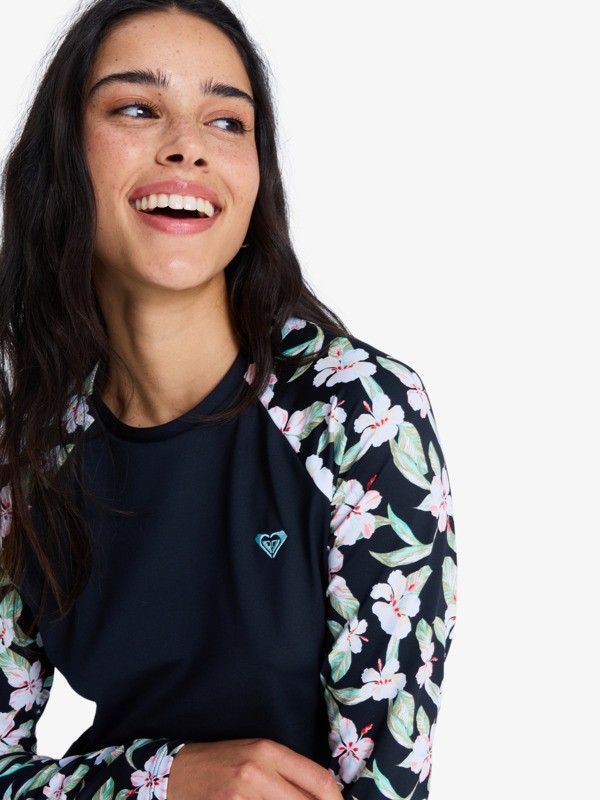 2 Ls Lycra - Long Sleeve Rash Vest for Women Black ERJWR03897 Roxy