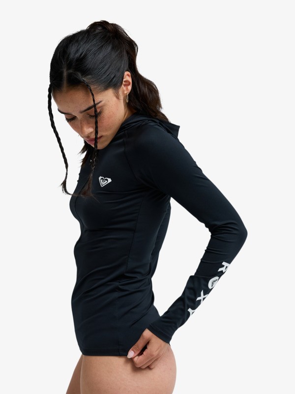 1 Essentials - Licra protector com capuz de manga comprida para Mulher Preto ERJWR03909 Roxy