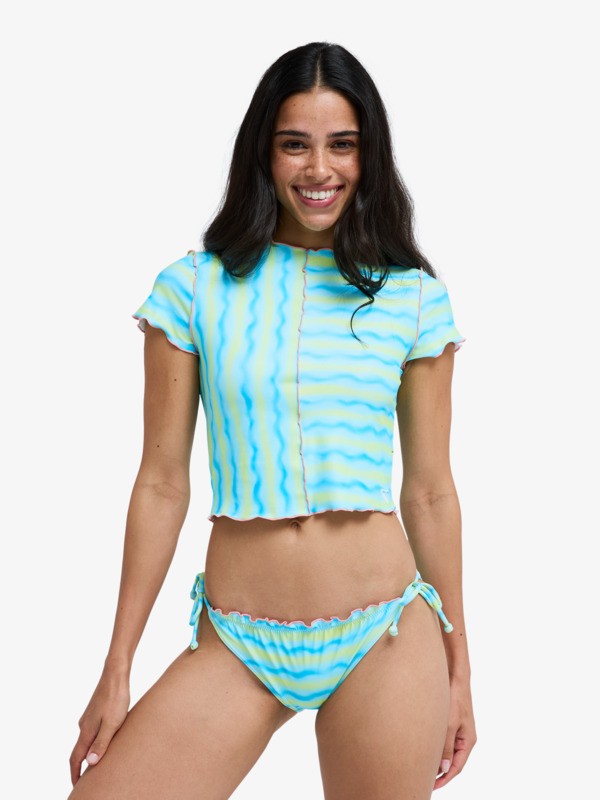 0 Neon Queen - Rashguard mit Cap-&Auml;rmeln f&uuml;r Frauen Gr&uuml;n ERJWR03962 Roxy