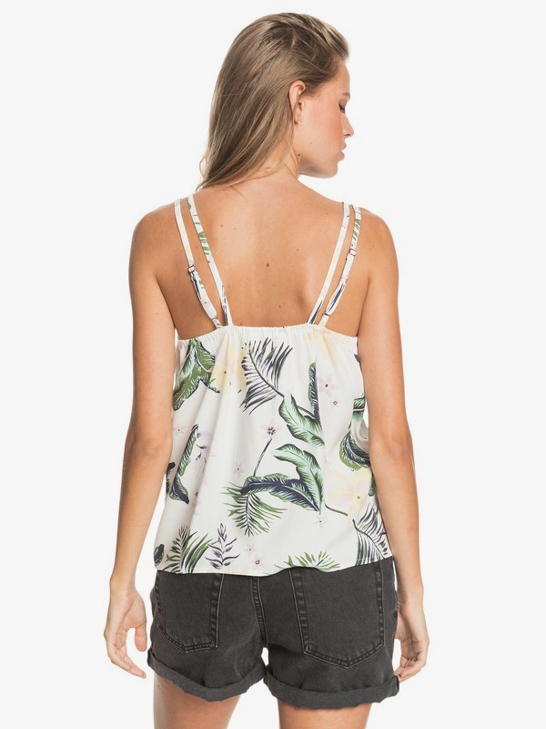4 Got To Be Real - Riemchen-Top für Frauen Weiss ERJWT03462 Roxy