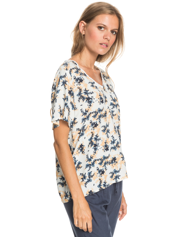 4 Hey Now - Short Sleeve Top for Women White ERJWT03464 Roxy