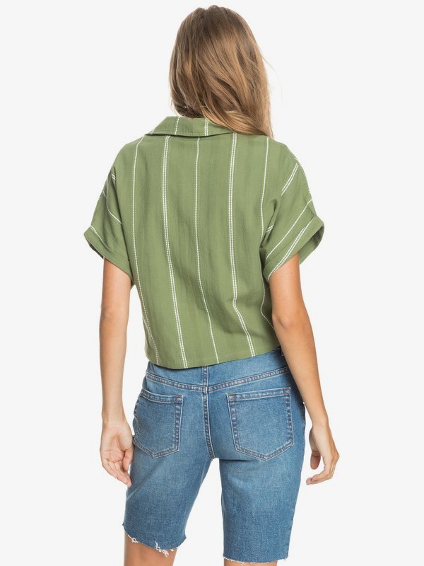 4 Winter Catcher - Camisa de manga curta para Mulher Verde ERJWT03472 Roxy