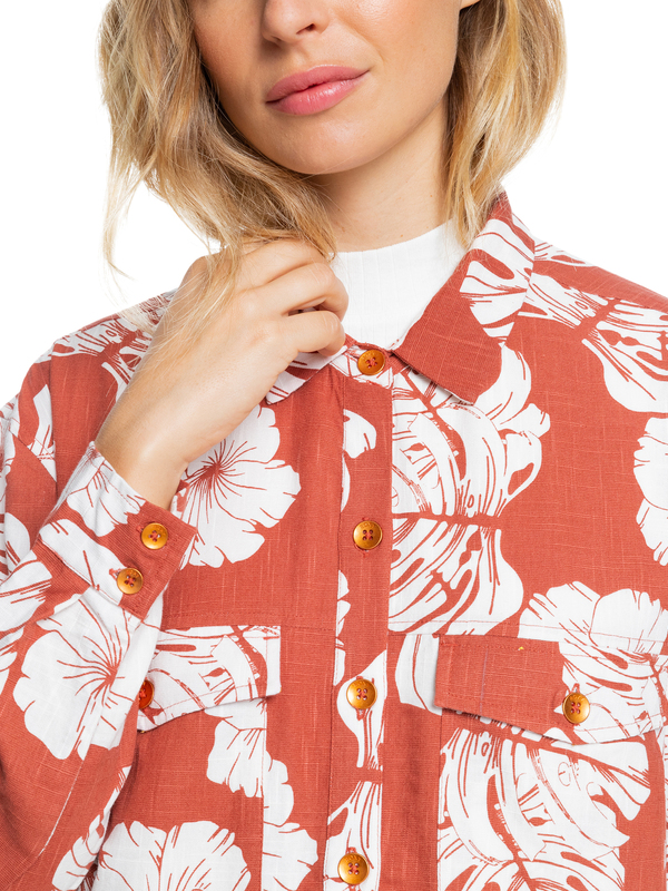 6 Turn It Up - Long Sleeve Shirt for Women  ERJWT03477 Roxy
