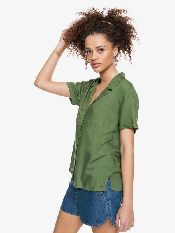1 Remind To Forget - Short Sleeve Shirt for Women Green ERJWT03488 Roxy