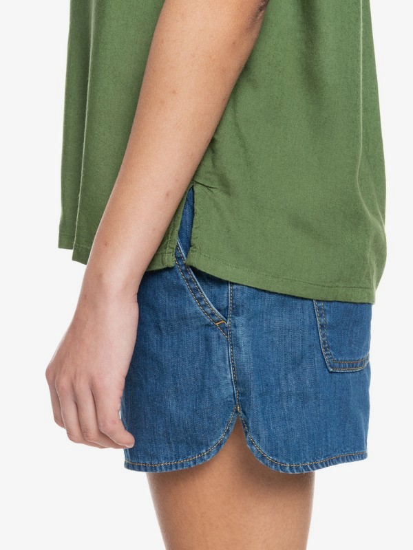 3 Remind To Forget - Short Sleeve Shirt for Women Green ERJWT03488 Roxy