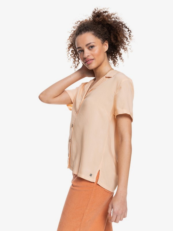 1 Remind To Forget - Short Sleeve Shirt for Women Orange ERJWT03488 Roxy