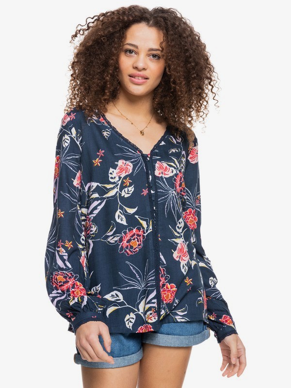2 Way To Bubble - Long Sleeve Top for Women  ERJWT03504 Roxy
