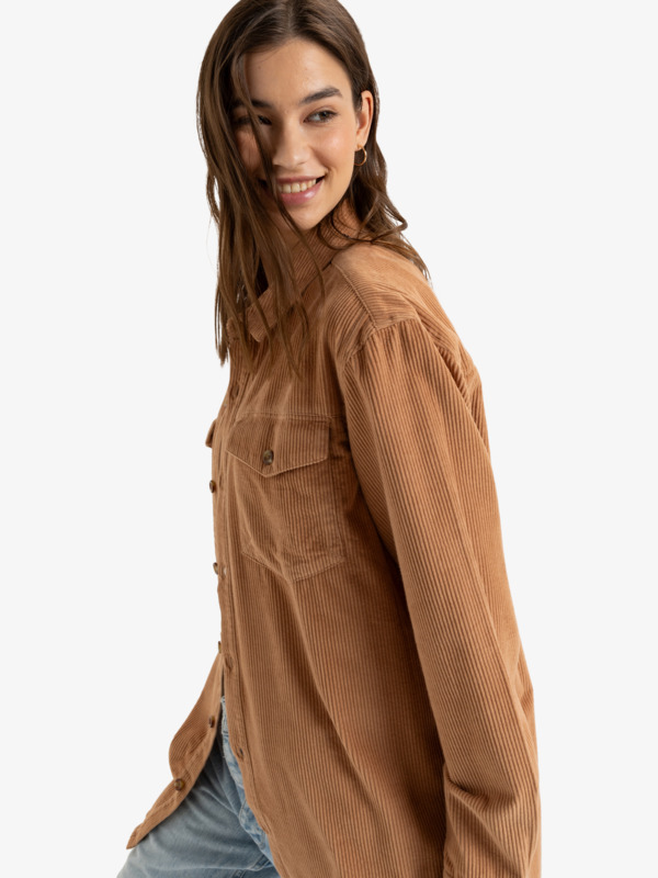 1 Let It Go  - Long Sleeves Shirt for Women Brown ERJWT03630 Roxy