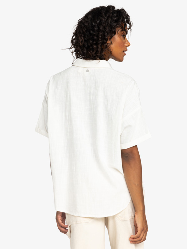 9 Beachy Nostalgia - Camicia a maniche corte da Donna White ERJWT03632 Roxy