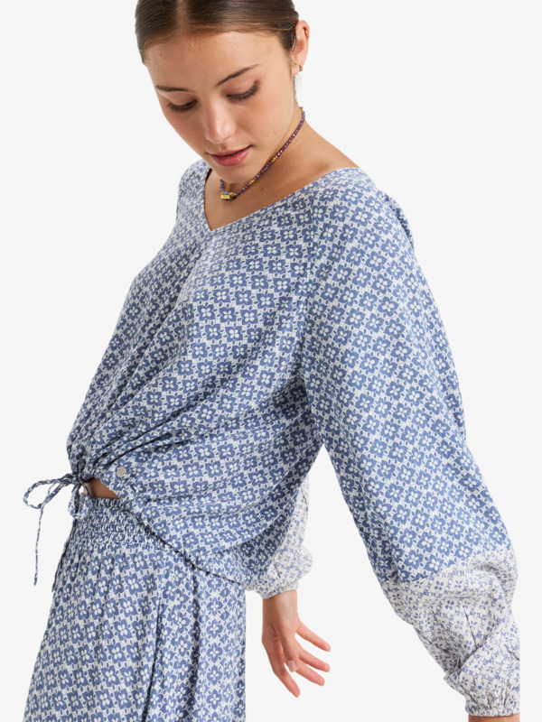 1 Nomadic Mood - Luftige Bluse für Frauen Weiss ERJWT03636 Roxy