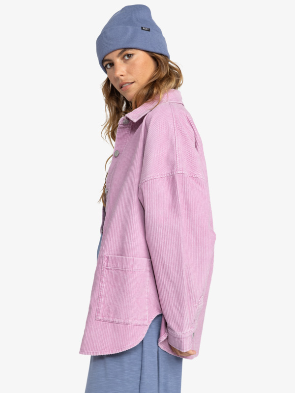 7 Kick Back - Corduroy Shacket voor Dames Purple ERJWT03642 Roxy