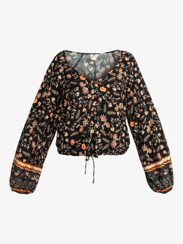 9 Nomadic Mood - Top blusa fluida para Mulher Preto ERJWT03657 Roxy