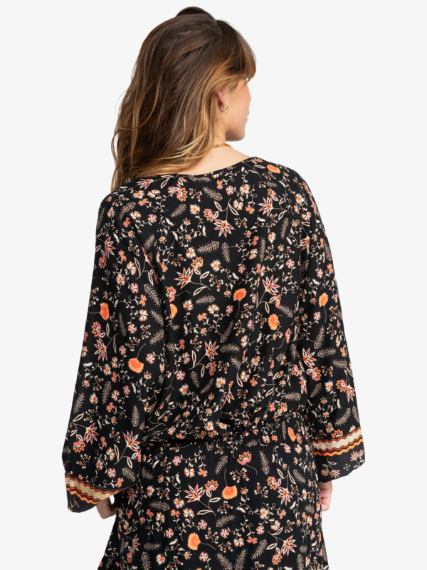 8 Nomadic Mood - Blusa fluida para mujer Negro ERJWT03657 Roxy