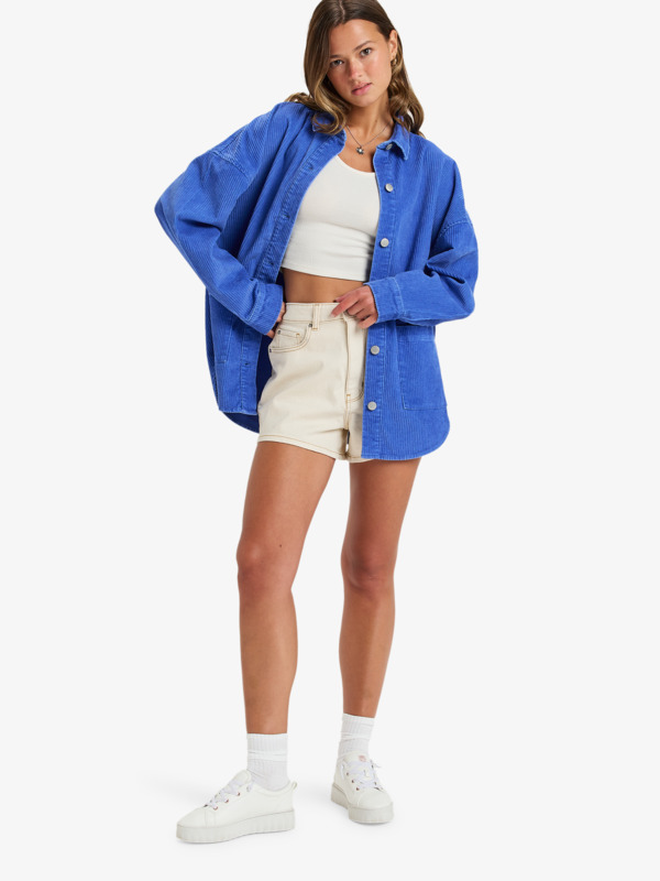 7 Kick Back - Langärmlige Hemdjacke für Frauen Violett ERJWT03673 Roxy