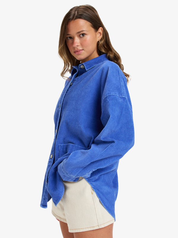 1 Kick Back - Langärmlige Hemdjacke für Frauen Violett ERJWT03673 Roxy