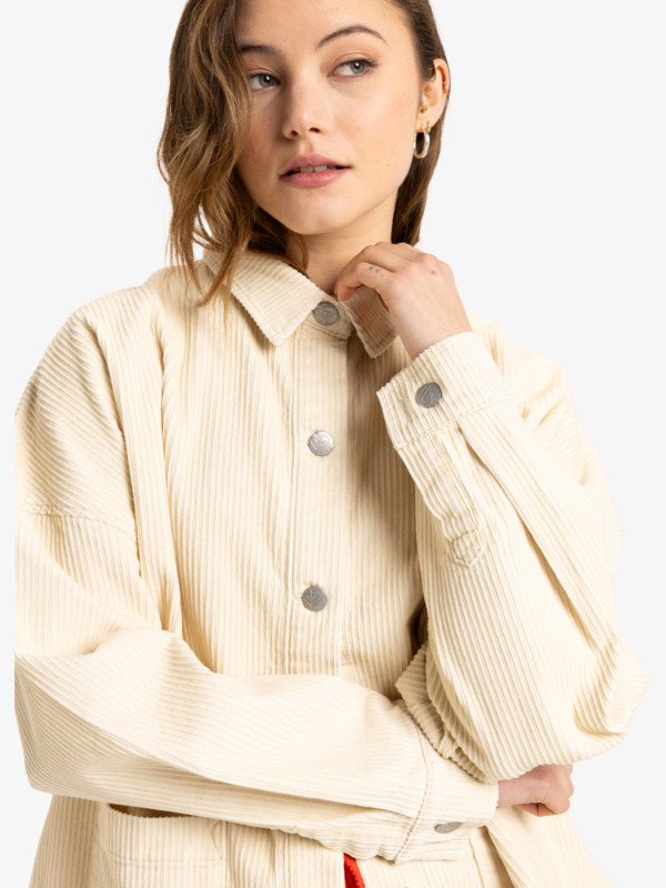 2 Kick Back - Long Sleeves Shirt Jacket for Women Beige ERJWT03673 Roxy