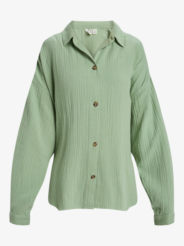 4 Morning Time - Camiciona a maniche lunghe da Donna Green ERJWT03674 Roxy