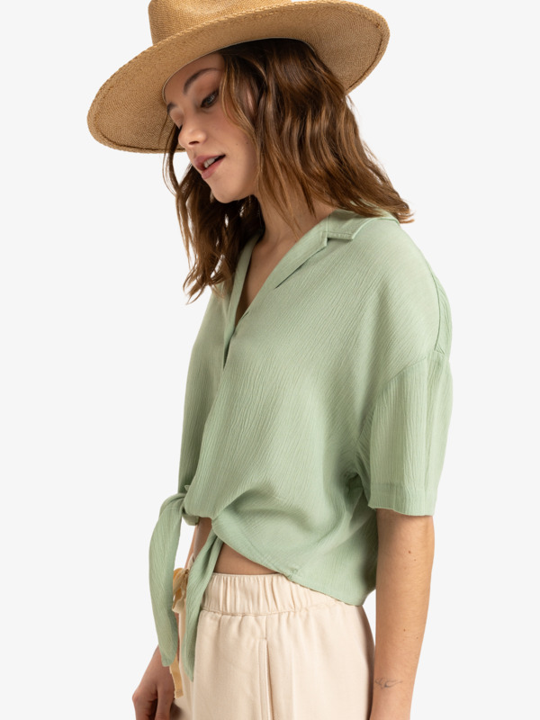 1 Salty Sweet - Camicia a maniche corte da Donna Green ERJWT03676 Roxy