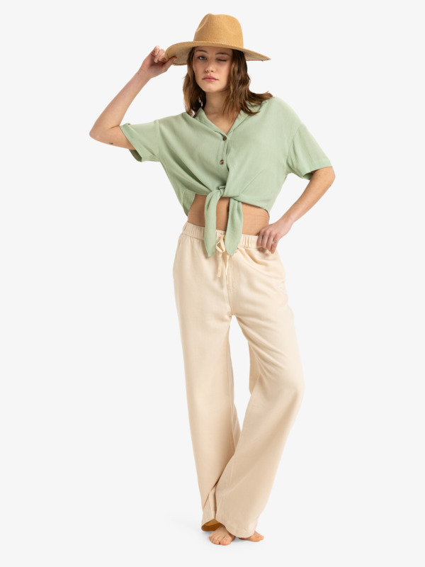 3 Salty Sweet - Short Sleeves Shirt for Women Green ERJWT03676 Roxy