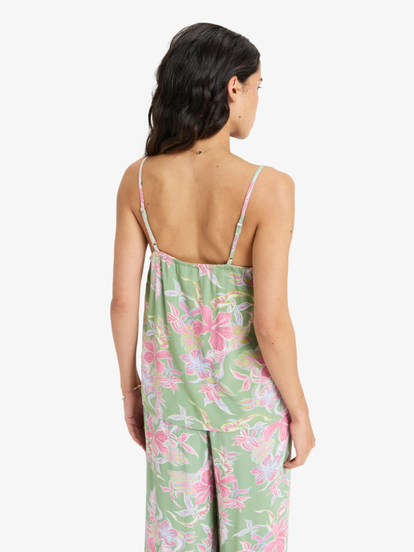 3 Hibiscus Island - Strappy Top voor Dames Green ERJWT03687 Roxy