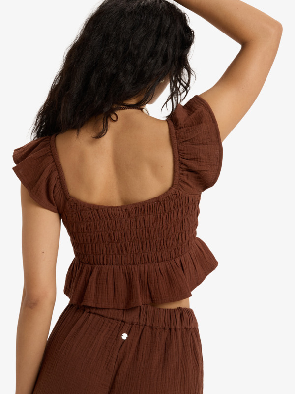 3 Brisa Nova - Top de manga corta para Mujer Marron ERJWT03689 Roxy