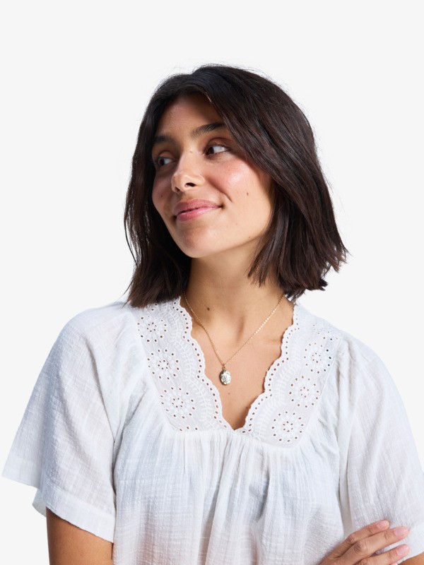 2 Paradise Lagoon - Chemise manches courtes pour Femme Blanc ERJWT03705 Roxy