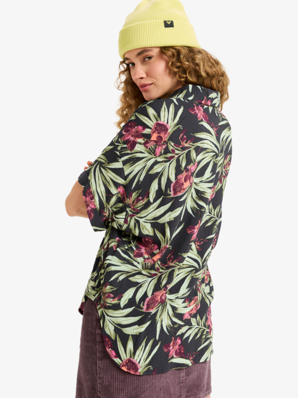 6 Beachy Nostalgia Crinkle - Chemise manches courtes pour Femme Noir ERJWT03716 Roxy