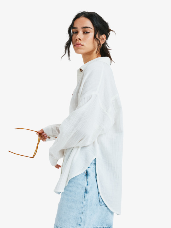 1 Morning Time - Chemise manches longues pour Femme Blanc ERJWT03725 Roxy