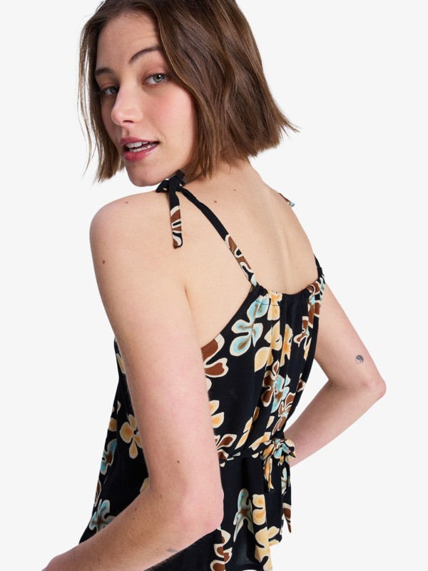 3 Wild Waves Crepe - Top con tirantes para mujer Negro ERJWT03742 Roxy