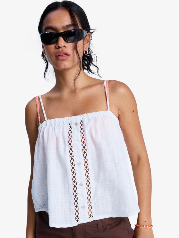 0 Sweetest Sky - Strappy Blouse for Women White ERJWT03744 Roxy