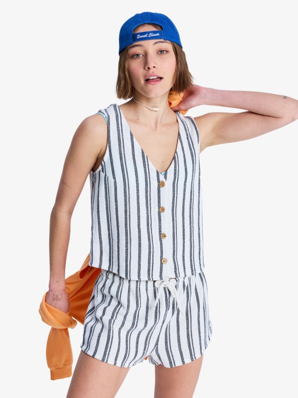 0 Sunbaked Spirit - Strick-Weste f&uuml;r Frauen Weiss ERJWT03748 Roxy