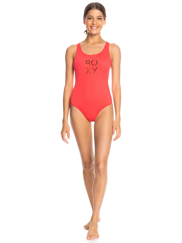 2 ROXY Active - One-Piece Swimsuit for Women Red ERJX103332 Roxy