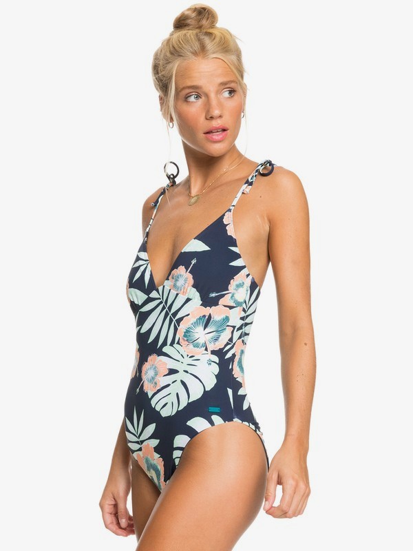 Roxy Beach Classics Costume Intero Donna In Poliestere Riciclato, Scollo A V
