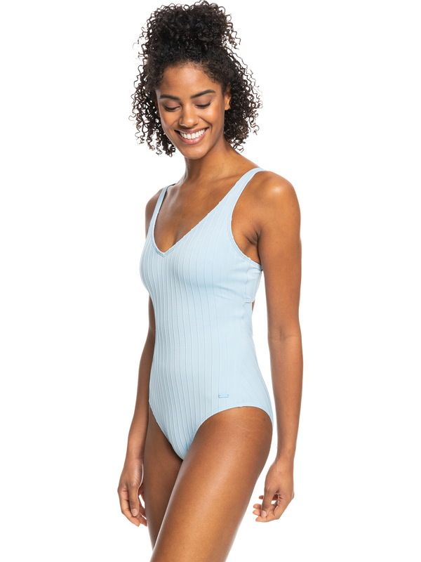 1 Rib Roxy Love  New - One-Piece Swimsuit for Women Blue ERJX103493 Roxy
