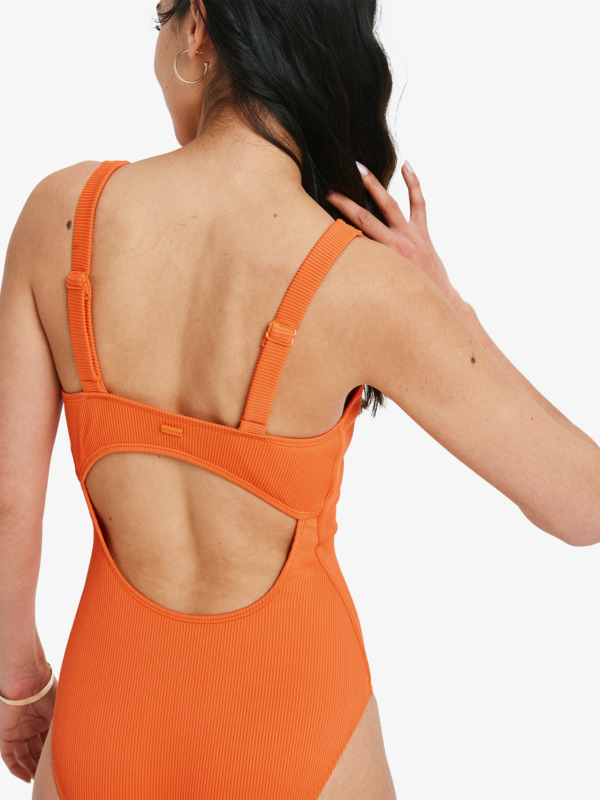 3 Rib Roxy Love  New - One-Piece Swimsuit for Women Orange ERJX103493 Roxy
