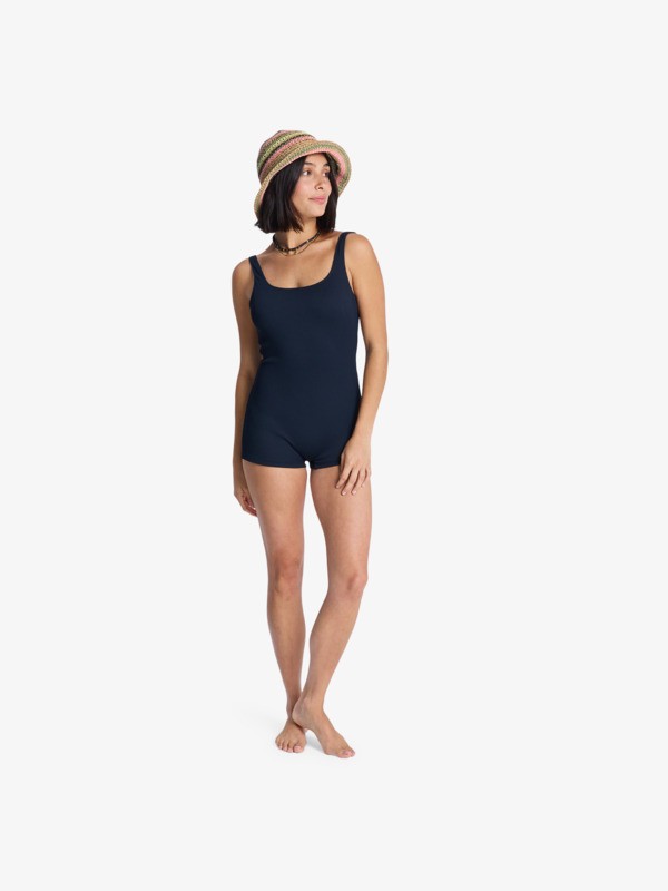 2 Rib Roxy Love Boyleg - One-Piece Swimsuit for Women Black ERJX103749 Roxy