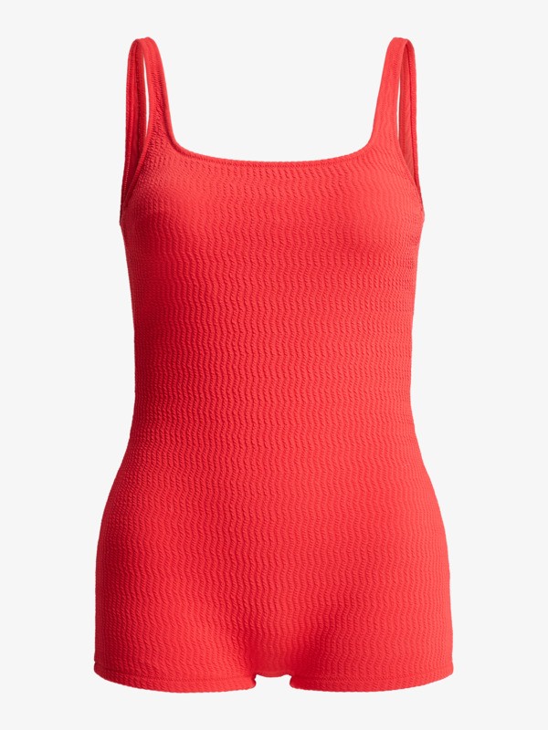 6 Lagos Boyleg - Bañador entero para mujer Rojo ERJX103757 Roxy