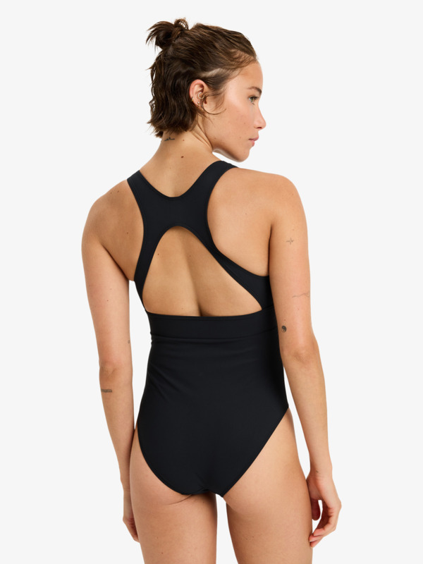 3 Roxy Active High Perf One Piec - Eendelig Badpak voor Dames Black ERJX103763 Roxy