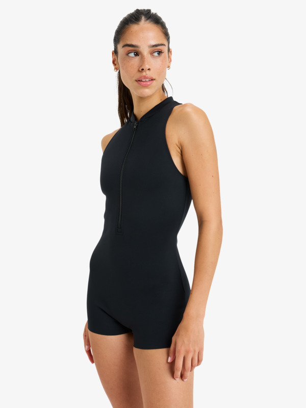 1 Roxy Pro Wave Boyleg - Fato de banho para Mulher Preto ERJX103771 Roxy