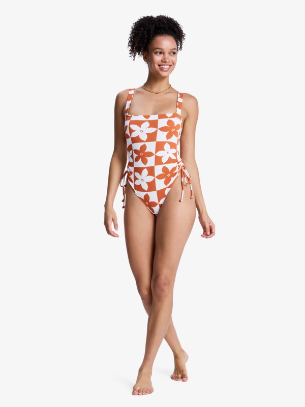 10 Hazy Days - Eendelig Badpak voor Dames Orange ERJX103785 Roxy