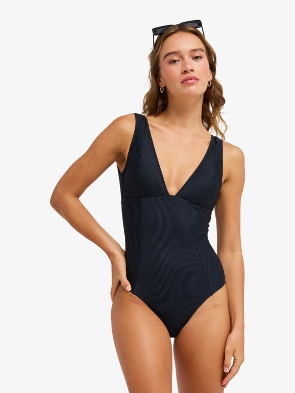 0 Roxy Love - One-Piece Swimsuit for Women Black ERJX103786 Roxy